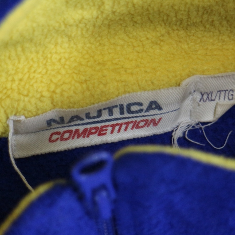 VTG NAUTICA Competition Blue Fleece Pullover Sz XXL Men - Picture 6 of 8